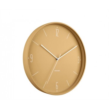 Nástenné hodiny Karlsson Numbers & Lines KA5735YE, 40 cm